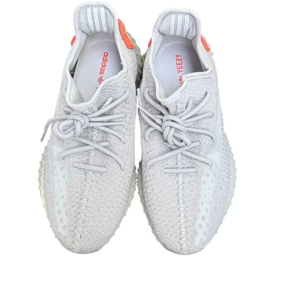 Adidas Yeezy Boost 350 V2 Tail Light FX9017 Grey Orange Primeknit Men Sz 9.5 COA